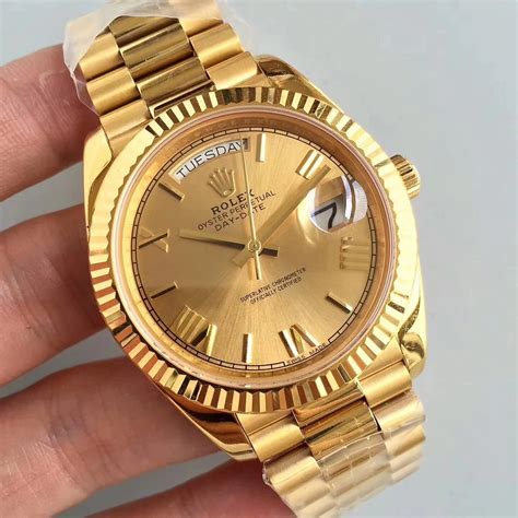 rolex day date fake und original|Rolex knockoff watches day date.